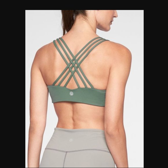 Athleta Other - Athleta Hyper Focused Bra Sz Small Maritime Green